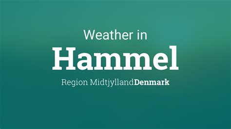 vejr hammel|Hammel, Central Jutland, Denmark Weather Forecast